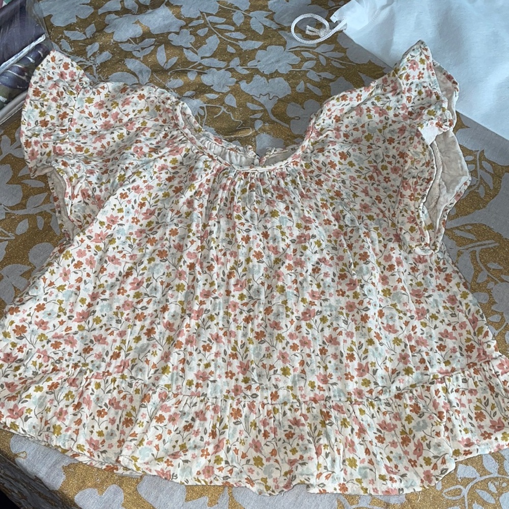 Girls rylee and cru butterfly sleeve top